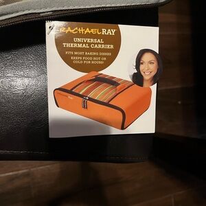 Rachael Ray Orange and Multicolor Thermal Carrier
